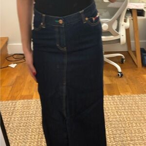 Tommy Hilfiger Dark Blue Denim Skirt